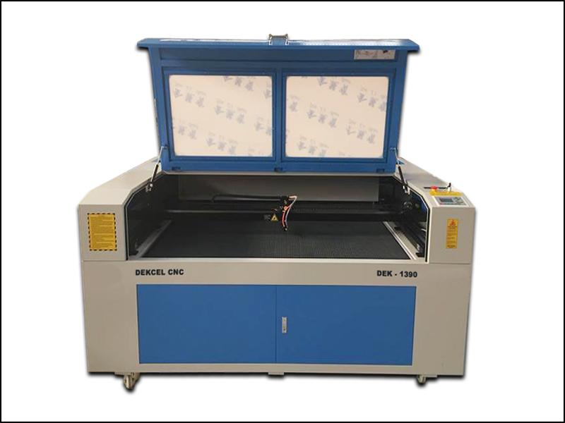 Cheap wood co2 laser cutter for sale from China Manufacturer Dekcel Cnc
