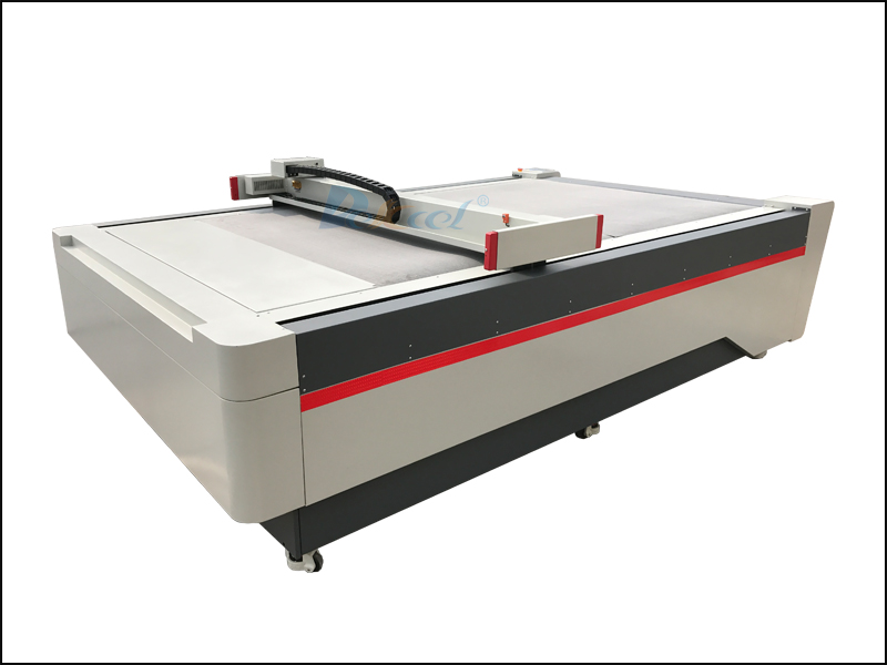 The brief introduction of oscillating knife cutting machine for leather, cloth, car foot mat