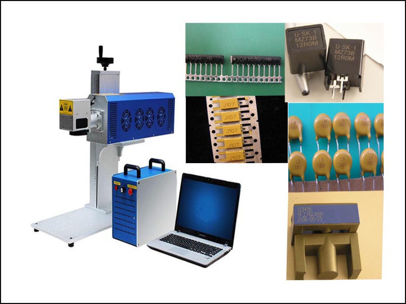 CNC fiber laser marking machine for electronic device logo