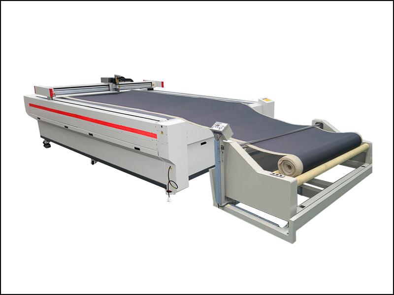 Dekcel CNC ® PVC foam fabric digital auto feeding oscillating knife cutter cnc machine