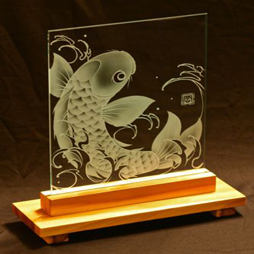 cnc Co2 laser engraver for home glass decoration 