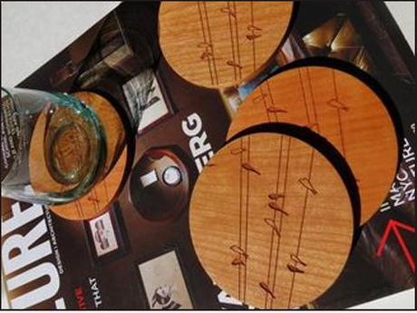 MDF wood coasters made by cnc co2 laser cutter from China Manufacturer ...