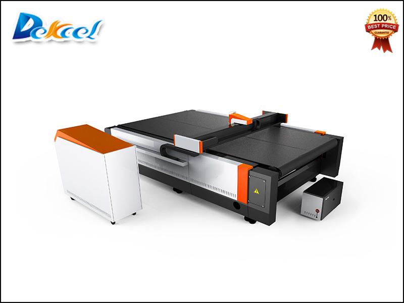 Multilayer fiberglass and carbon fiber fabric blade cutting machine
